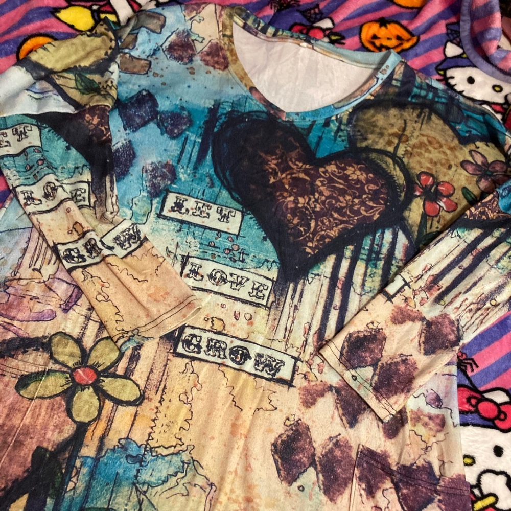 Frutiger Aero off shoulder top